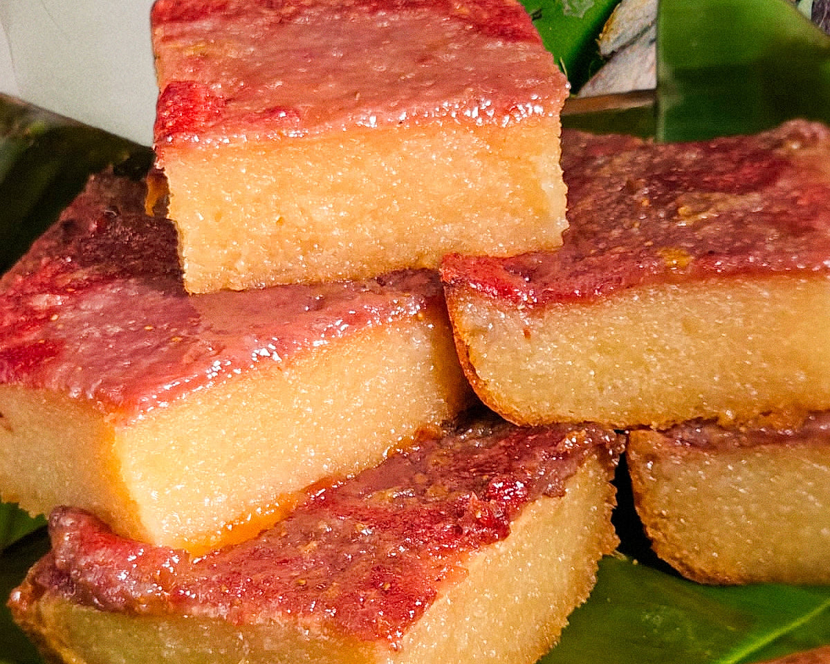 Strawberry Yuca Cassava Cake