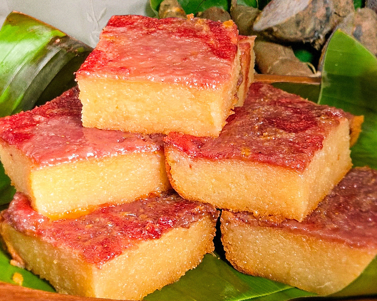 Strawberry Yuca Cassava Cake