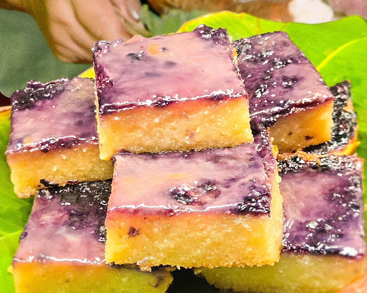 Blueberry Yuca Cassava Cake