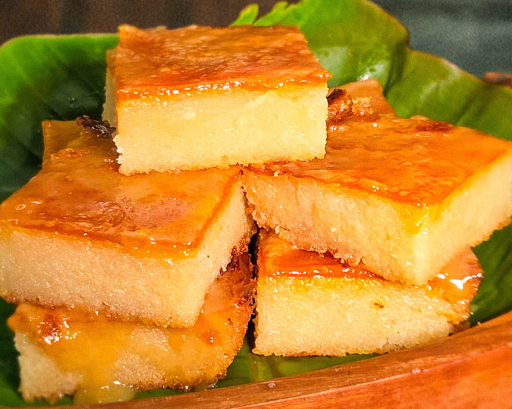 Orange Yuca Cassava Cake