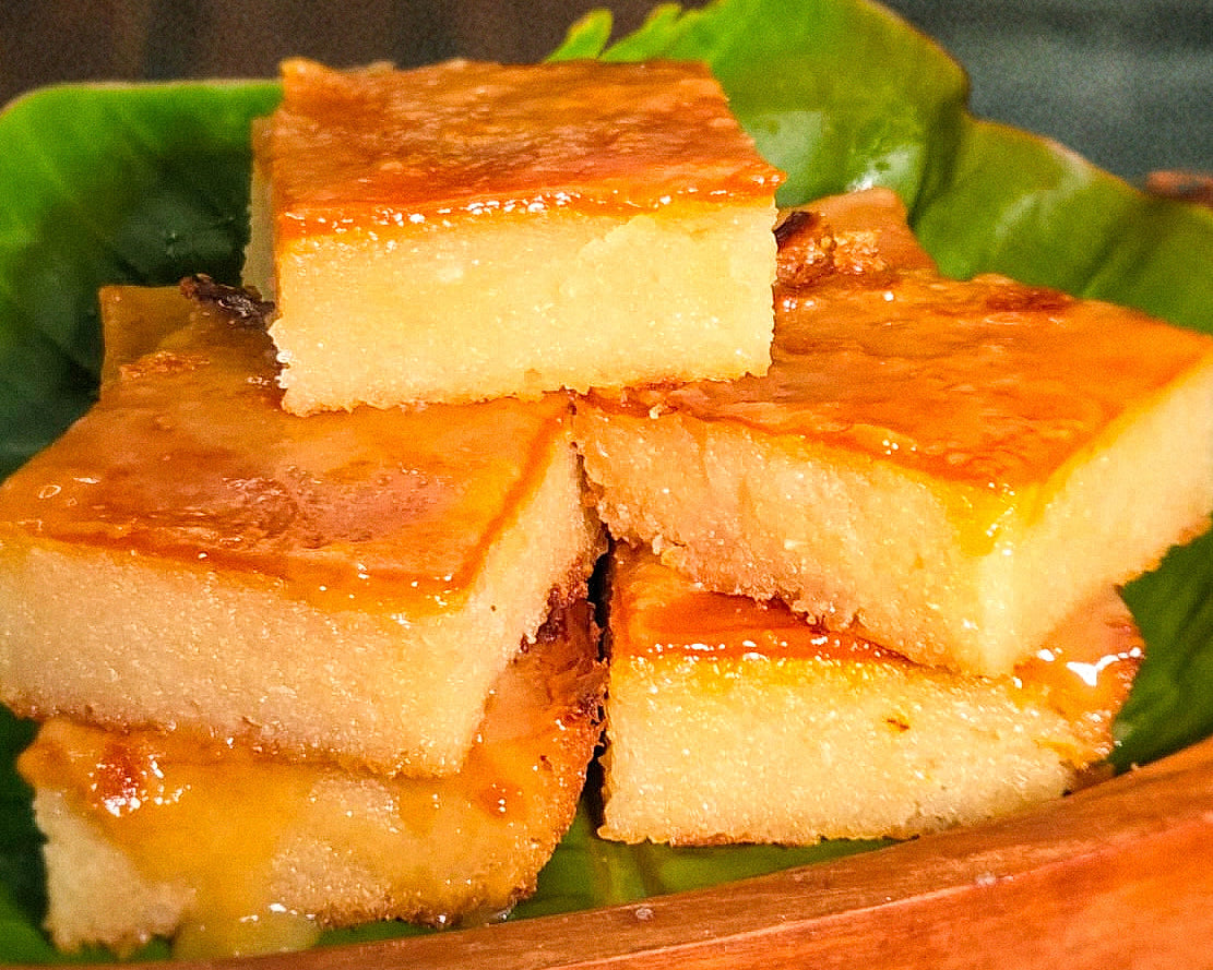 Orange Yuca Cassava Cake